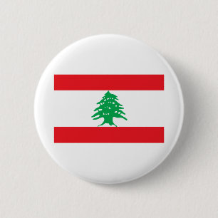 Badge Rond 5 Cm Drapeau du Liban