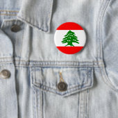 Badge Rond 5 Cm Drapeau du Liban (En situation)