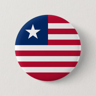 Badge Rond 5 Cm Drapeau du Liberia