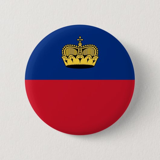 Badge Rond 5 Cm Drapeau du Liechtenstein (Devant)