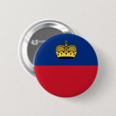 Badge Rond 5 Cm Drapeau du Liechtenstein (Devant & derrière)