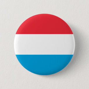 Badge Rond 5 Cm Drapeau du Luxembourg patriotique