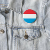 Badge Rond 5 Cm Drapeau du Luxembourg patriotique (En situation)