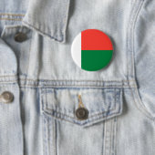 Badge Rond 5 Cm Drapeau du Madagascar (En situation)