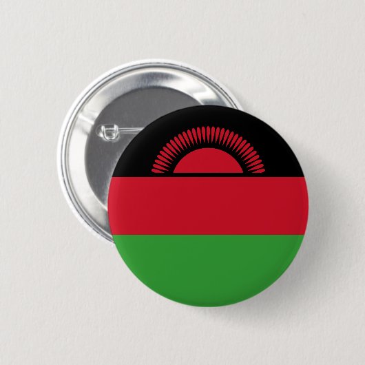 Badge Rond 5 Cm Drapeau du Malawi (Devant & derrière)