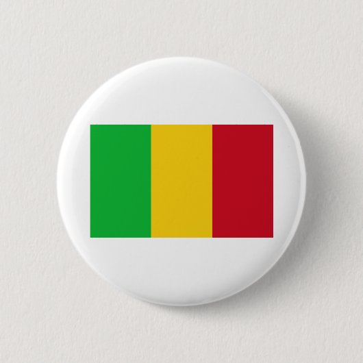 Badge Rond 5 Cm Drapeau du Mali (Devant)
