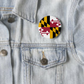 Badge Rond 5 Cm Drapeau du Maryland (En situation)
