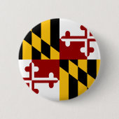 Badge Rond 5 Cm Drapeau du Maryland (Devant)
