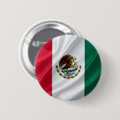 Badge Rond 5 Cm Drapeau du Mexique (Devant & derrière)