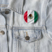 Badge Rond 5 Cm Drapeau du Mexique (En situation)