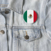 Badge Rond 5 Cm Drapeau du Mexique (En situation)