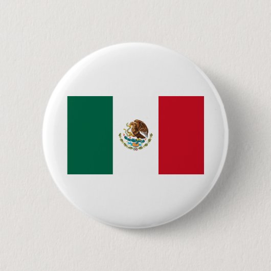 Badge Rond 5 Cm Drapeau du Mexique (Devant)