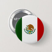 Badge Rond 5 Cm Drapeau du Mexique (Devant & derrière)