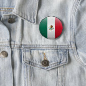 Badge Rond 5 Cm Drapeau du Mexique (En situation)