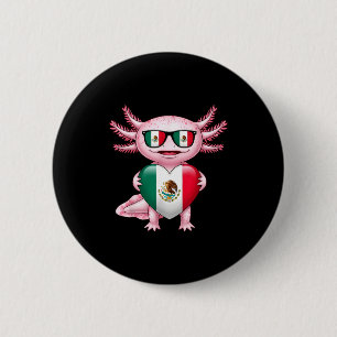 Badge Rond 5 Cm Drapeau du Mexique fierté mexicaine racines mexica