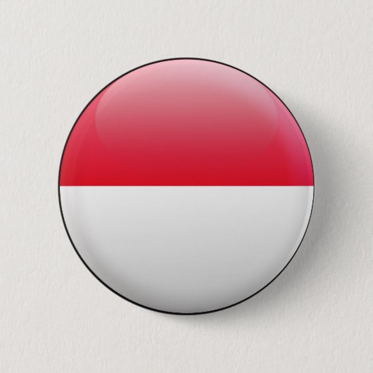 Badge Rond 5 Cm Drapeau du Monaco (Devant)