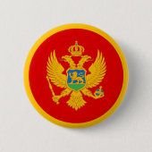 Badge Rond 5 Cm Drapeau du Monténégro (Devant)