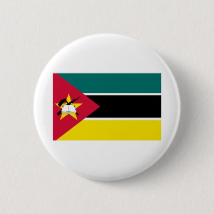Badge Rond 5 Cm Drapeau du Mozambique
