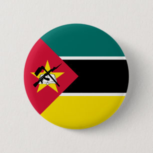 Badge Rond 5 Cm Drapeau du Mozambique
