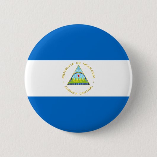 Badge Rond 5 Cm Drapeau du Nicaragua (Devant)