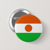 Badge Rond 5 Cm Drapeau du Niger (Devant & derrière)