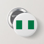 Badge Rond 5 Cm Drapeau du Nigéria (Devant & derrière)