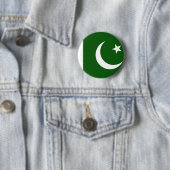 Badge Rond 5 Cm Drapeau du Pakistan (En situation)