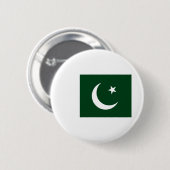 Badge Rond 5 Cm Drapeau du Pakistan (Devant & derrière)
