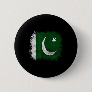 Badge Rond 5 Cm Drapeau du Pakistan Cricket pakistanais Joueurs de