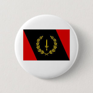 Badge Rond 5 Cm Drapeau du patrimoine noir de l'Amérique