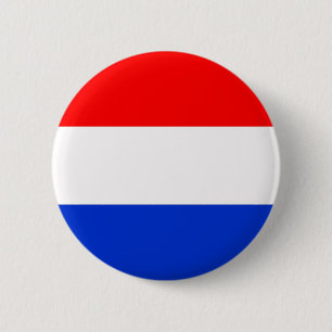 Badge Rond 5 Cm Drapeau du Pays-Bas