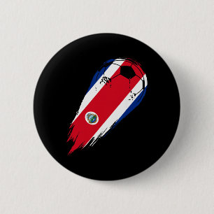 Badge Rond 5 Cm Drapeau Du Pays De Football Du Costa Rica