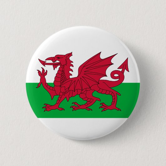 Badge Rond 5 Cm drapeau du pays de galles (Devant)
