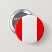 Badge Rond 5 Cm Drapeau du Pérou (Devant & derrière)