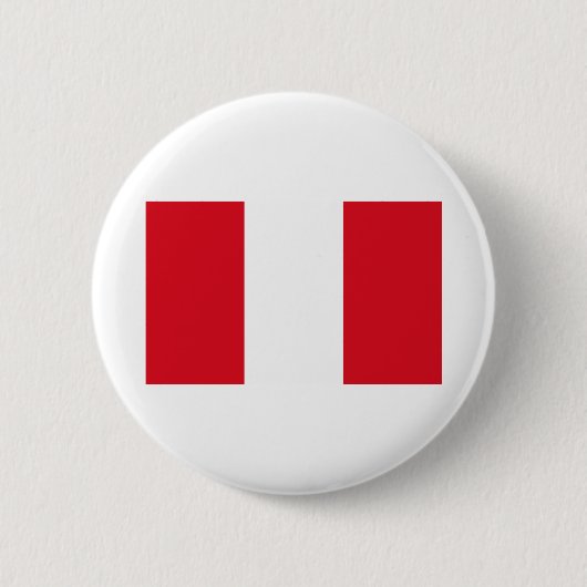 Badge Rond 5 Cm Drapeau du Pérou (Devant)