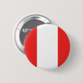 Badge Rond 5 Cm Drapeau du Pérou (Devant & derrière)