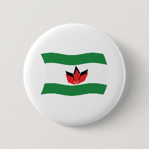 Badge Rond 5 Cm Drapeau du peuple hongrois Bouton