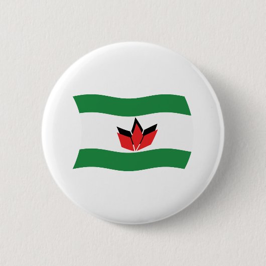 Badge Rond 5 Cm Drapeau du peuple hongrois Bouton (Devant)