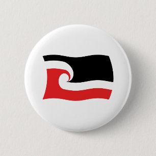 Badge Rond 5 Cm Drapeau du peuple Maori Bouton