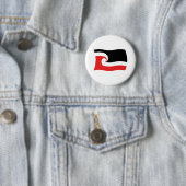 Badge Rond 5 Cm Drapeau du peuple Maori Bouton (En situation)
