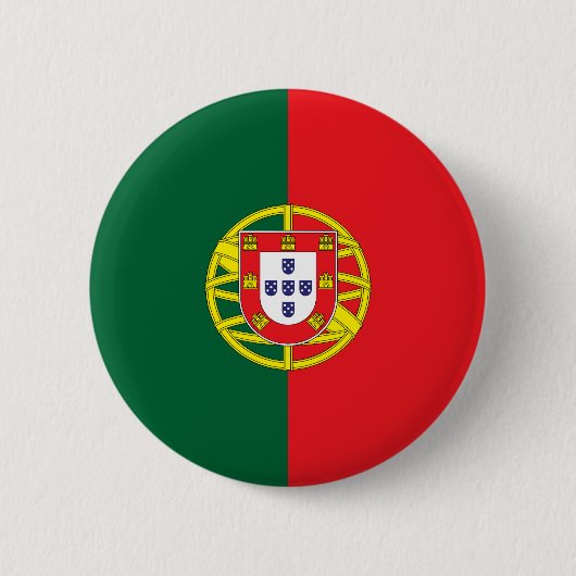 Badge Rond 5 Cm Drapeau du Portugal (Devant)