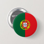 Badge Rond 5 Cm Drapeau du Portugal (Devant & derrière)