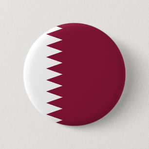 Badge Rond 5 Cm Drapeau du Qatar