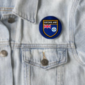 Badge Rond 5 Cm Drapeau du Queensland (En situation)