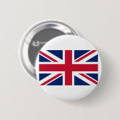 Badge Rond 5 Cm Drapeau du Royaume-Uni (Devant & derrière)
