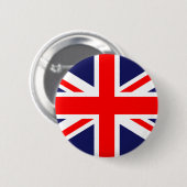 Badge Rond 5 Cm Drapeau du Royaume-Uni (Devant & derrière)