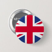 Badge Rond 5 Cm Drapeau du Royaume-Uni (Devant & derrière)