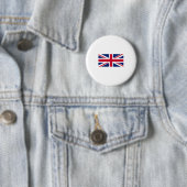 Badge Rond 5 Cm Drapeau du Royaume-Uni-Angleterre-Union Jack (En situation)