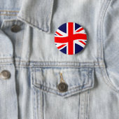 Badge Rond 5 Cm Drapeau du Royaume-Uni + vos idées (En situation)