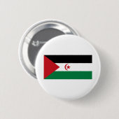 Badge Rond 5 Cm Drapeau du Sahara occidental (Devant & derrière)